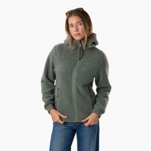 Bluza polarowa hiking damska Swedemount Lofoten Pile Jacket wodoodporna. Niebieskie bluzy SWEDEMOUNT, na zimę, bez wzorów, z polaru, bez kaptura. Za 399,99 zł.