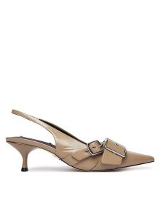 Steve Madden Czółenka Lezley SM11003440 Brązowy. Brązowe czółenka Steve Madden, bez wzorów, ze skóry, bez obcasa, bez zapięcia. Za 389,99 zł.