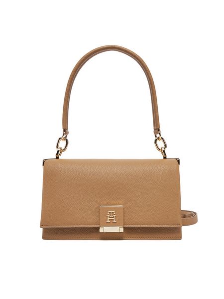 Tommy Hilfiger Torebka Th Her Med Crossover AW0AW17216 Brązowy. Brązowe torebki klasyczne TOMMY HILFIGER, bez wzorów, ze skóry, bez dodatków. Za 380,99 zł.