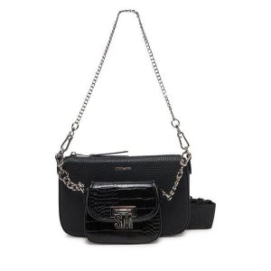 Torebka Steve Madden. Czarne torebki klasyczne Steve Madden, bez wzorów, bez dodatków. Za 239,99 zł.