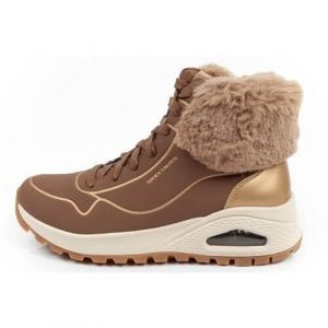 Buty do chodzenia damskie Skechers Uno Rugged. Brązowe buty sportowe Skechers, bez wzorów, z materiału, bez zapięcia, trekkingowe. Za 451,00 zł.