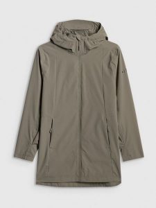 4F Parka przejściowa membrana 5000 damska - khaki XXL. Brązowe kurtki 4f, xxl, bez wzorów, bez kaptura. Za 449,99 zł.