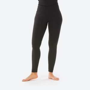 Legginsy termoaktywne narciarskie damskie Wedze BL 500. Czarne legginsy WED'ZE, bez wzorów, z elastanu, długie. Za 59,99 zł.