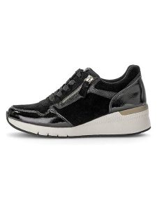 Gabor Skórzane sneakersy w kolorze czarnym na koturnie rozmiar: 38. Czarne trampki Gabor, bez wzorów, bez zapięcia. Za 199,95 zł.