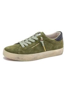 Natural world Skórzane sneakersy w kolorze khaki rozmiar: 38. Brązowe trampki Natural World, bez wzorów, bez zapięcia. Za 174,43 zł.