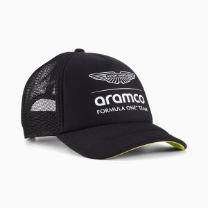 Czapka z daszkiem unisex Puma AMF1 czarna 02694101. Czarne czapki Puma, z aplikacjami, sportowe. Za 119,13 zł.