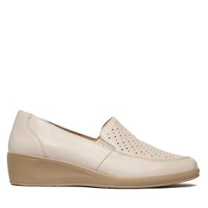 Półbuty Caprice. Czółenka Caprice, bez wzorów, bez obcasa, na koturnie, bez zapięcia. Za 339,99 zł.