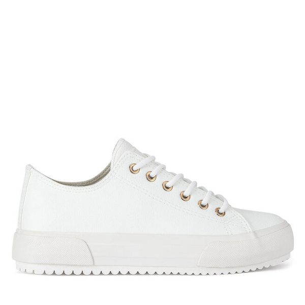 Trampki Jenny Fairy. Białe trampki Jenny Fairy, bez wzorów, bez zapięcia. Za 89,99 zł.