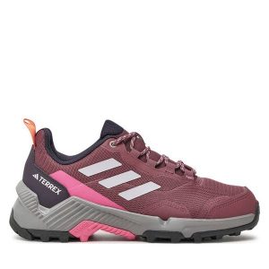 Trekkingi adidas. Czerwone buty sportowe ADIDAS, bez wzorów, bez zapięcia, trekkingowe. Za 299,99 zł.