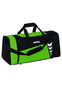 Torba sportowa Erima Six Wings. Czarne torby podróżne i sportowe Erima, bez wzorów, z poliesteru, na ramię. Za 119,99 zł.