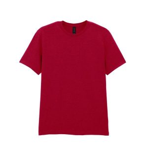 Koszulka Softstyle Dla Dorosłych Unisex. Czerwone bluzki GILDAN, xl, bez wzorów, sportowe, bez kołnierzyka, bez ramiączek. Za 33,99 zł.