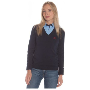 Polo Club C.H.A Sweter Damski L Ciemnoniebieski. Swetry klasyczne marki Polo Club C.H..A. W wyprzedaży za 239,00 zł.