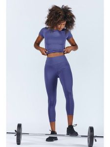 Onamaste Legginsy sportowe w kolorze niebieskim rozmiar: L/XL. Niebieskie legginsy Onamaste, l, bez wzorów, z materiału, z podwyższonym stanem, outdoorowe. Za 98,95 zł.