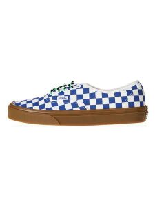 Vans Sneakersy w kolorze biało-niebieskim rozmiar: 44,5. Białe trampki Vans, bez wzorów, bez zapięcia. Za 136,13 zł.
