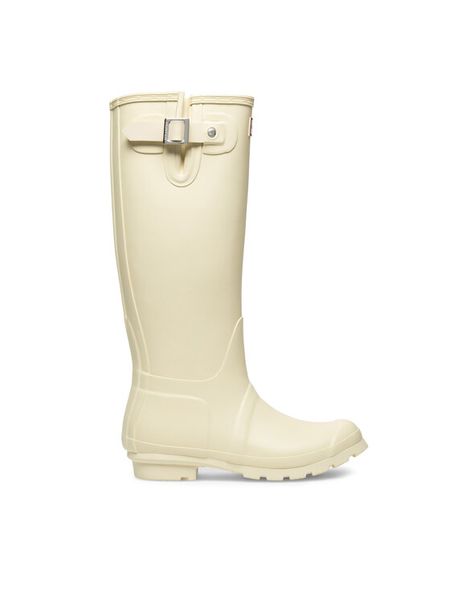 Hunter Kalosze HFW-006 Żółty. Żółte kalosze Hunter, bez wzorów, z kauczuku. Za 279,99 zł.