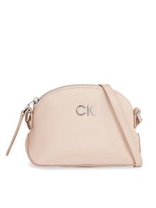Calvin Klein Torebka Ck Daily Small Dome_Pearlized K60K611880 Szary. Szare listonoszki Calvin Klein, bez wzorów, ze skóry, bez dodatków. Za 429,99 zł.