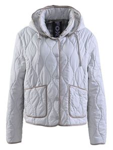 Fuchs Schmitt Kurtka pikowana w kolorze jasnoszarym rozmiar: 42. Szare kurtki Fuchs Schmitt, bez wzorów, bez kaptura. Za 295,99 zł.