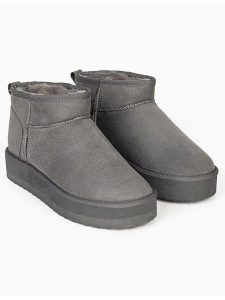 ISLAND BOOT Botki "Miley" w kolorze szarym rozmiar: 36. Szare botki Island Boot, bez wzorów, bez obcasa, bez zapięcia. Za 127,35 zł.