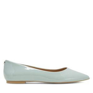 Baleriny Nine West. Niebieskie balerinki Nine West, bez wzorów, bez obcasa, bez zapięcia. Za 119,99 zł.