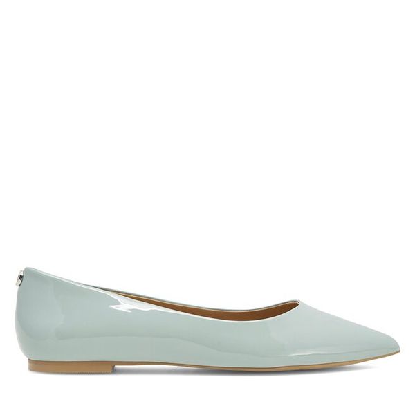 Baleriny Nine West. Niebieskie balerinki Nine West, bez wzorów, bez obcasa, bez zapięcia. Za 119,99 zł.