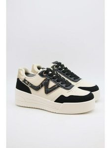 Bellucci Sneakersy w kolorze beżowo-czarnym rozmiar: 37. Brązowe trampki Bellucci, bez wzorów, bez zapięcia. Za 96,60 zł.
