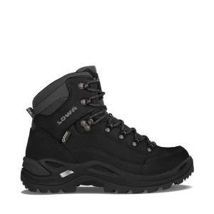 Buty trekkingowe damskie Lowa Renegade GTX Mid. Czarne buty trekkingowe Lowa, z materiału, za kostkę, bez zapięcia. Za 778,99 zł.