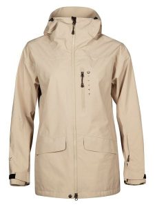 Halti Kurtka narciarska "Settler DX" w kolorze beżowym rozmiar: 44. Brązowe kurtki sportowe HALTI, m, bez wzorów, bez kaptura, narciarskie. Za 591,60 zł.