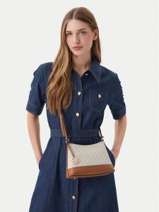 MICHAEL Michael Kors Torebka 32S6G3PC1B Écru. Białe torebki klasyczne MICHAEL Michael Kors, bez wzorów, ze skóry, bez dodatków. Za 688,99 zł.
