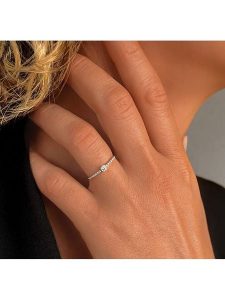 OR Carats Złoty pierścionek z diamentem i kamieniem szlachetnym rozmiar: 60. Szare pierścionki OR Carats, z diamentem, złote. Za 869,99 zł.