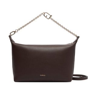 Torebka Furla. Brązowe torebki klasyczne Furla, bez wzorów, bez dodatków. Za 689,99 zł.