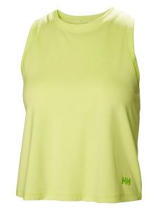 Helly Hansen Top funkcyjny "Tank" w kolorze zielonym rozmiar: M. Zielone topy Helly Hansen, m, bez wzorów, z materiału, bez kołnierzyka, bez ramiączek. Za 83,42 zł.