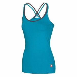 Damska koszulka typu tank top Ocun Corona. Czerwone bluzki Ocun, xl, bez wzorów, sportowe, bez kołnierzyka, bez ramiączek. Za 148,50 zł.