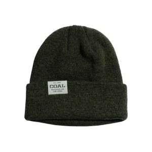 Czapka zimowa COAL UNIFORM LOW olive black marl. Zielone czapki COAL, bez wzorów, sportowe. Za 39,00 zł.