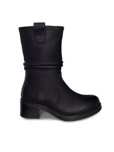 Clara Barson Botki KAIA WS6183-10 Czarny. Czarne botki Clara Barson, bez wzorów, z materiału, bez obcasa, na słupku, bez zapięcia. Za 169,99 zł.
