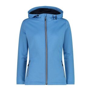 Bluza damska turystyczna CMP 31E1836. Niebieskie bluzy CMP, l, bez wzorów, bez kaptura. Za 382,50 zł.