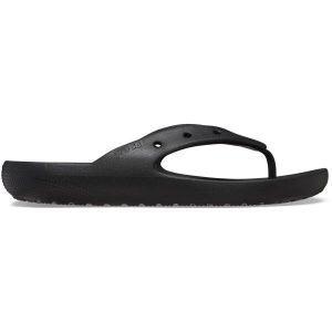 Japonki plażowe dla dorosłych Crosc Classic Flip 2.0. Czarne klapki Crocs, bez wzorów, bez obcasa. Za 109,99 zł.