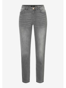 More & More Dżinsy - Slim fit - w kolorze szarym rozmiar: 42. Szare jeansy More & More, z aplikacjami, ze skóry. Za 130,50 zł.