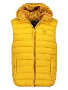 Canadian Peak Kamizelka pikowana "Vakitaleak" w kolorze musztardowym rozmiar: M. Żółte kamizelki Canadian Peak, m, bez wzorów, bez kołnierzyka, bez ramiączek, bez kaptura. Za 126,99 zł.