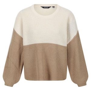 Sweter Damski Dzianinowa Kamaria. Białe swetry klasyczne Regatta, s, z dzianiny, bez kołnierzyka. Za 87,99 zł.