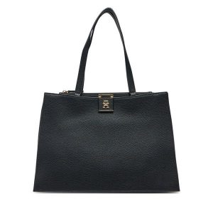 Torebka Tommy Hilfiger. Czarne torebki klasyczne TOMMY HILFIGER, bez wzorów, bez dodatków. Za 429,99 zł.