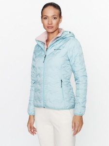 Columbia Kurtka puchowa Delta Ridge™ Down Hooded Jacket Zielony Regular Fit. Zielone kurtki Columbia, s, bez wzorów, z puchu, bez kaptura. Za 579,99 zł.