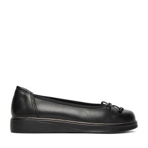 Baleriny Go Soft. Czarne balerinki Go Soft, bez wzorów, bez obcasa, bez zapięcia. Za 189,99 zł.