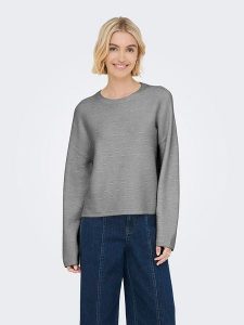 ONLY Sweter w kolorze szarym rozmiar: S. Szare swetry oversize ONLY, s, bez wzorów, bez ramiączek. Za 109,78 zł.