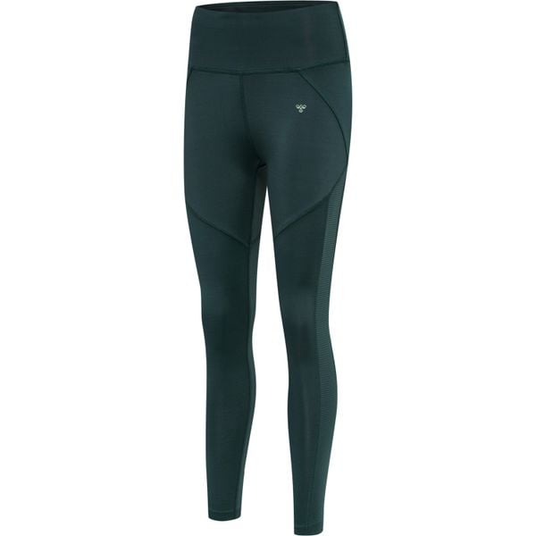 Damskie legginsy z wysoką talią Hummel hmlnorma. Zielone legginsy Hummel, bez wzorów. Za 204,00 zł.