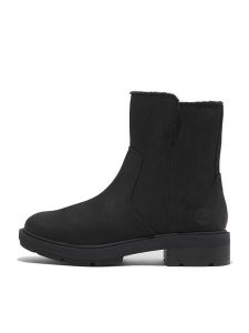 Timberland Skórzane botki "Brimfield" w kolorze czarnym rozmiar: 39,5. Czarne botki Timberland, bez wzorów, z materiału, bez obcasa, bez zapięcia. Za 572,37 zł.