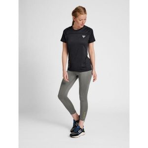 Damskie legginsy 3/4 top Hummel GG-12. Szare legginsy Hummel, bez wzorów, z dżerseju. Za 156,75 zł.