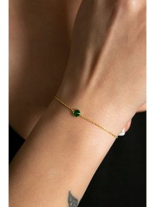 Lodie Silver Srebrna bransoletka z cyrkonią rozmiar: onesize. Szare bransoletki Lodie Silver, z cyrkonią, srebrne. Za 39,45 zł.