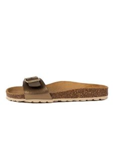 Little Sky Klapki w kolorze jasnobrązowym rozmiar: 38. Brązowe klapki Little Sky, bez wzorów, z otwartym noskiem, bez obcasa. Za 119,95 zł.