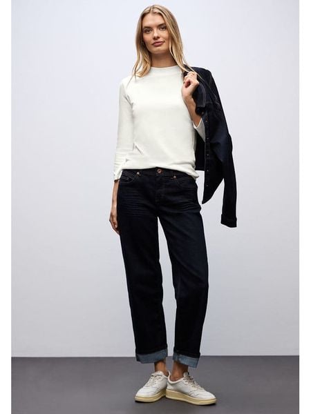 Street One Koszulka w kolorze kremowym rozmiar: 40. Brązowe bluzki Street One, bez wzorów, street, bez kołnierzyka, bez ramiączek. Za 74,11 zł.