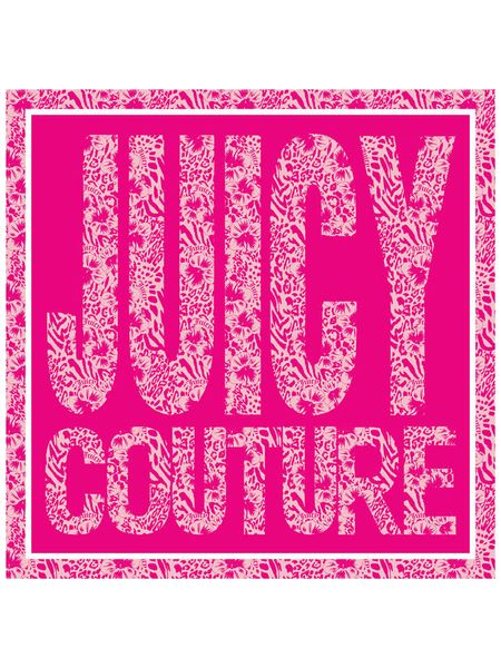 Juicy Couture Chusta w kolorze różowym - 45 x 45 cm rozmiar: onesize. Różowe apaszki i chusty Juicy Couture, bez wzorów, z materiału. Za 100,99 zł.